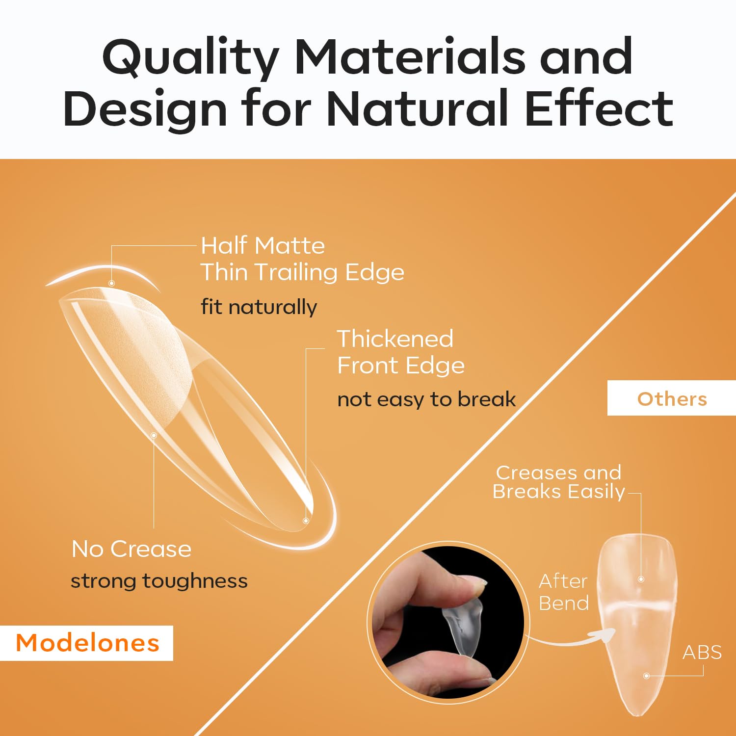 modelones application in progress demonstrating fast at-home manicure
