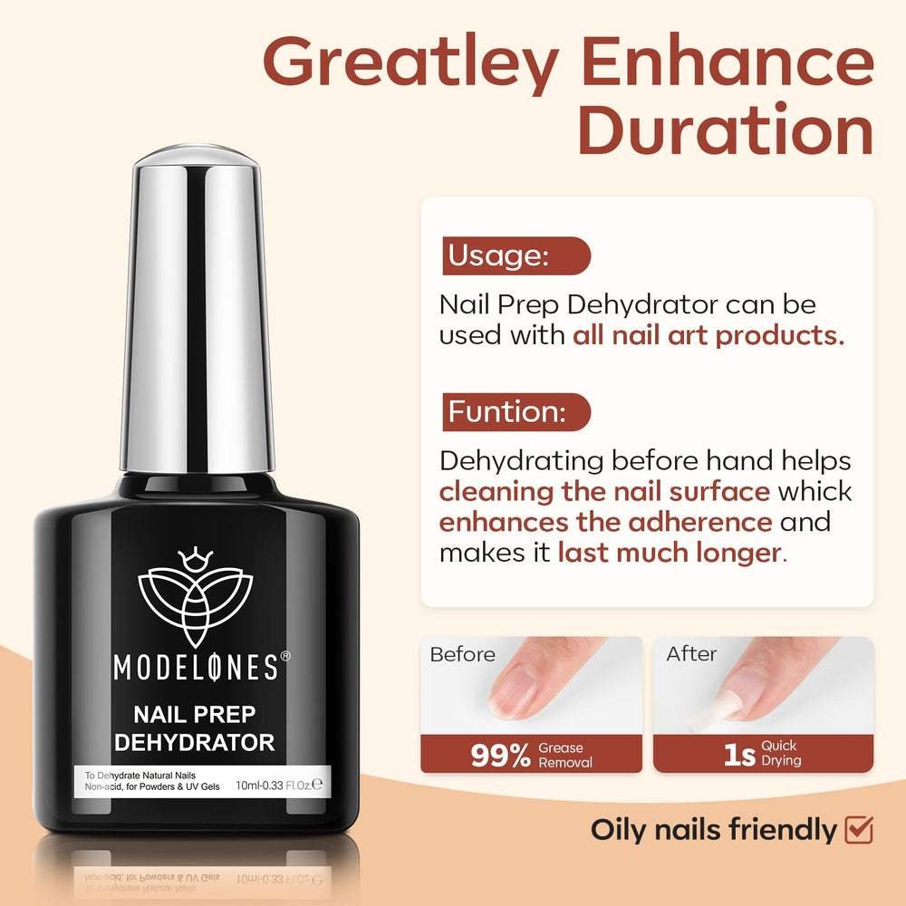 modelones application in use: hand applying base coat to nails for stronger bond and longer wear