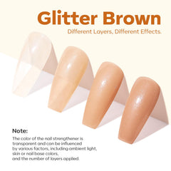 modelones applying polish on fingernail showing fast smoothing and hardening benefit