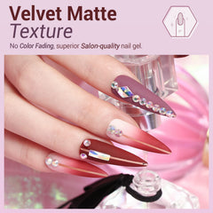 modelones application on fingers during manicure showing even coverage benefit