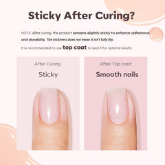 modelones applied to nail extension demonstrating strength and shape