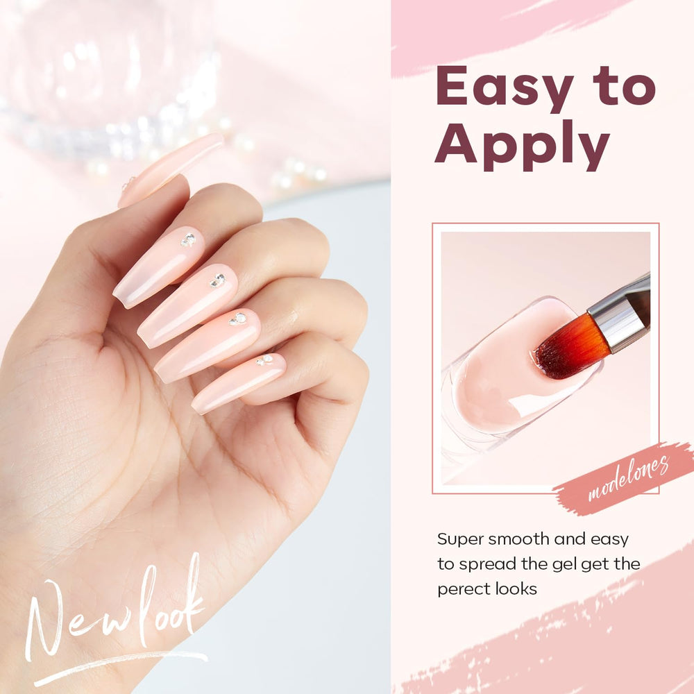 modelones application on nail form demonstrating sculpting benefit creates strong extensions
