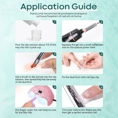 modelones brush gliding on poly gel demonstrating reduced drag and smoother surface benefit