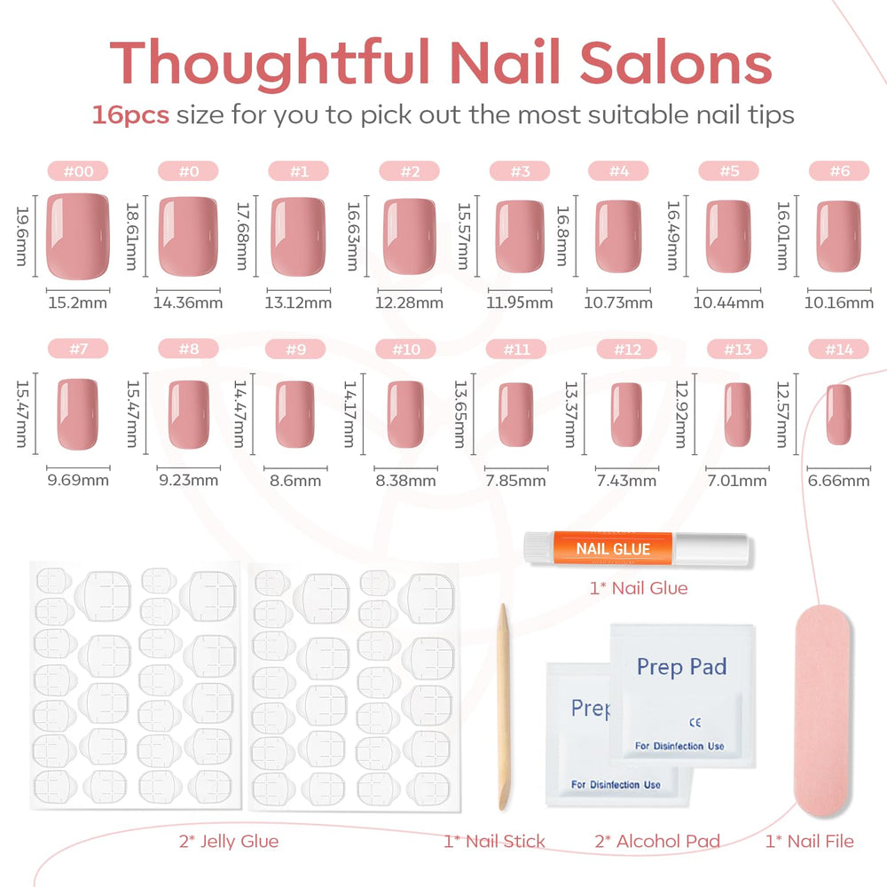 modelones pressing a press-on nail onto natural nail demonstrating fast application