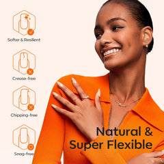 modelones application with gel demonstrating compatibility and secure bond