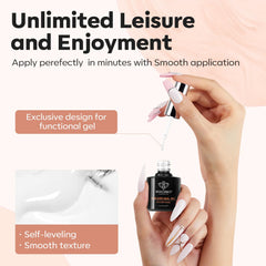modelones woman doing manicure at home conveys convenience and salon-quality results