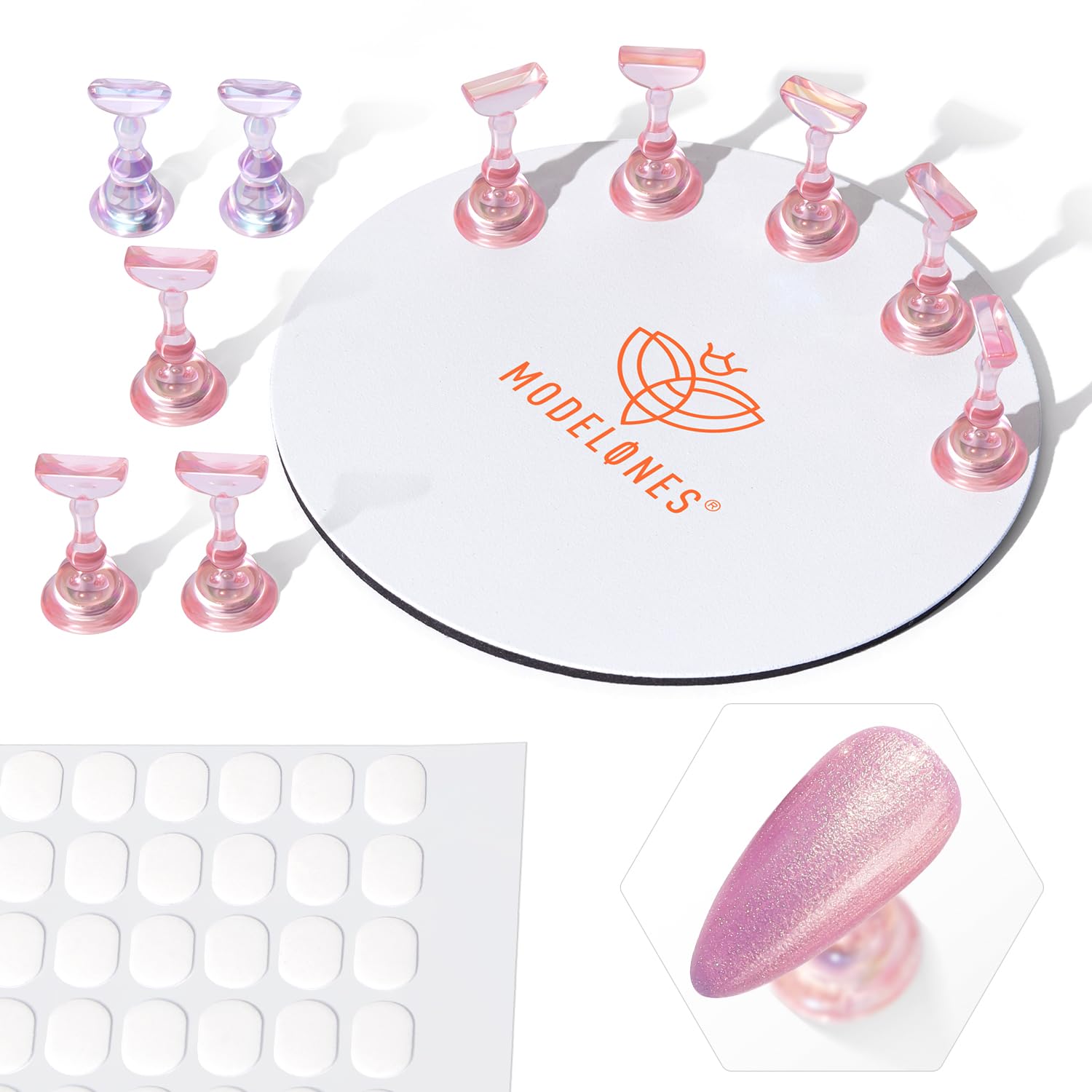 modelones aurora pink front view showing full kit and organization benefit