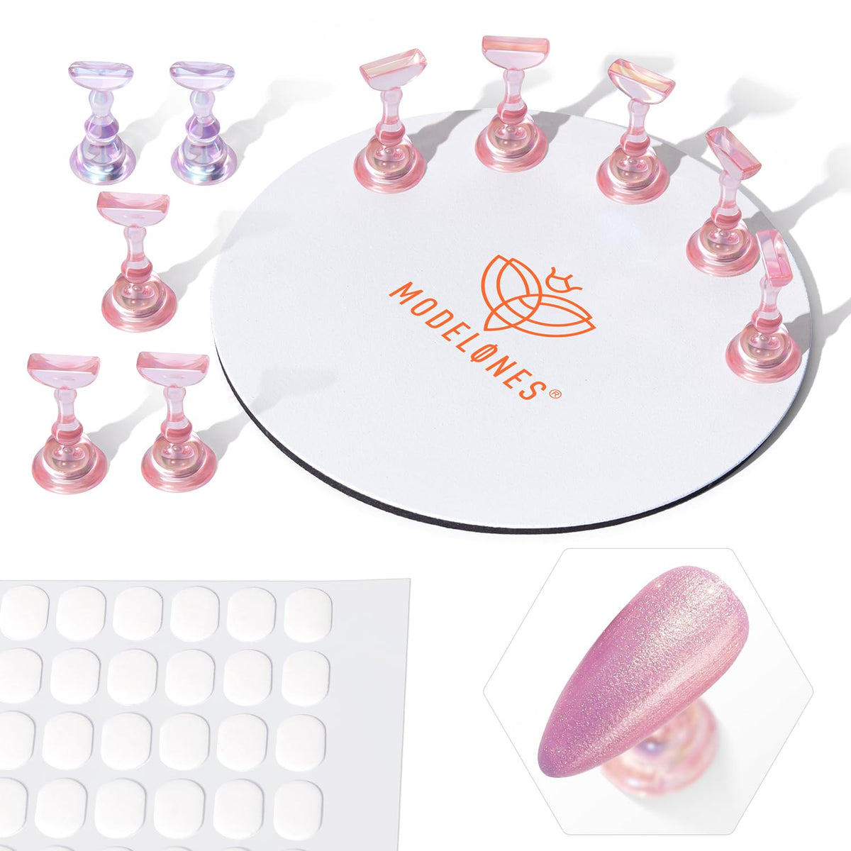 modelones aurora pink front view showing full kit and organization benefit