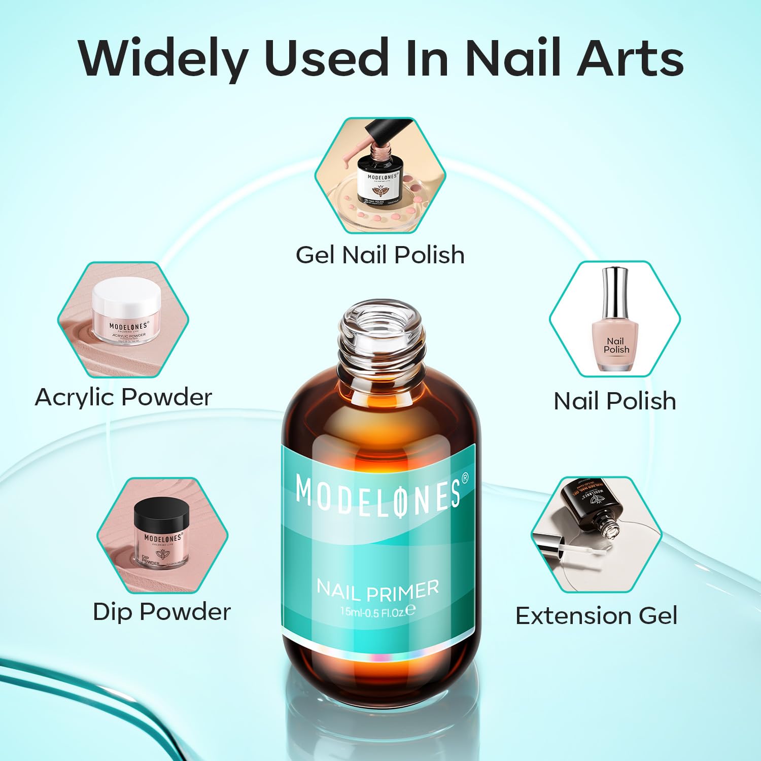 modelones before and after nails showing reduced lifting and longer wear