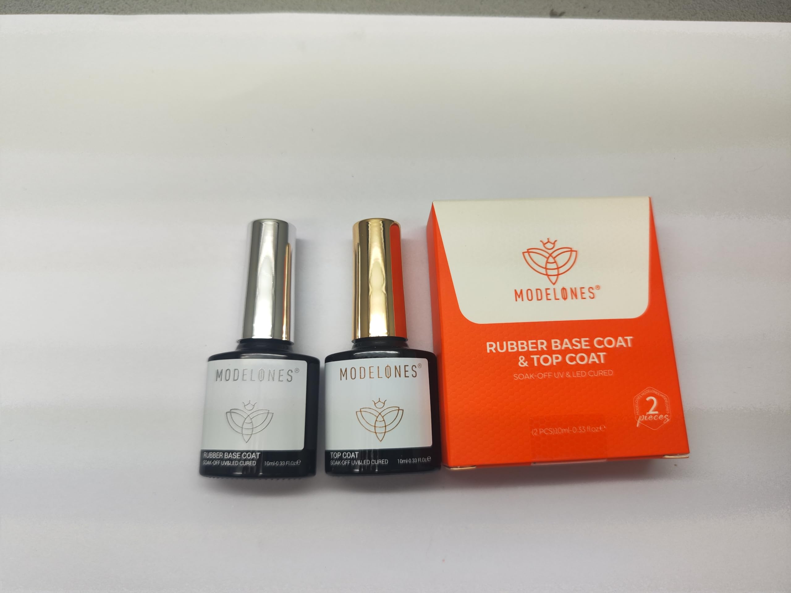 modelones before and after nails demonstrating strengthened, smoother nails
