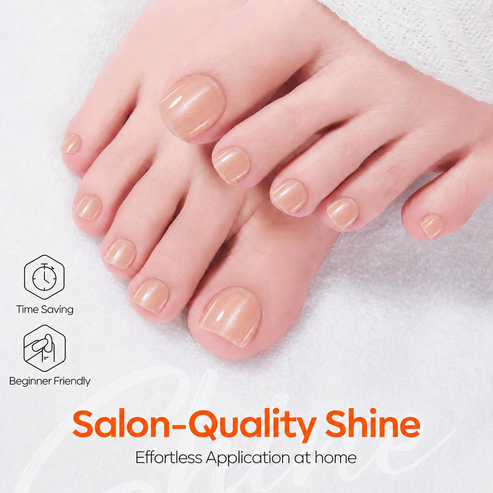 modelones before and after nails showing ridge filling and improved appearance benefit