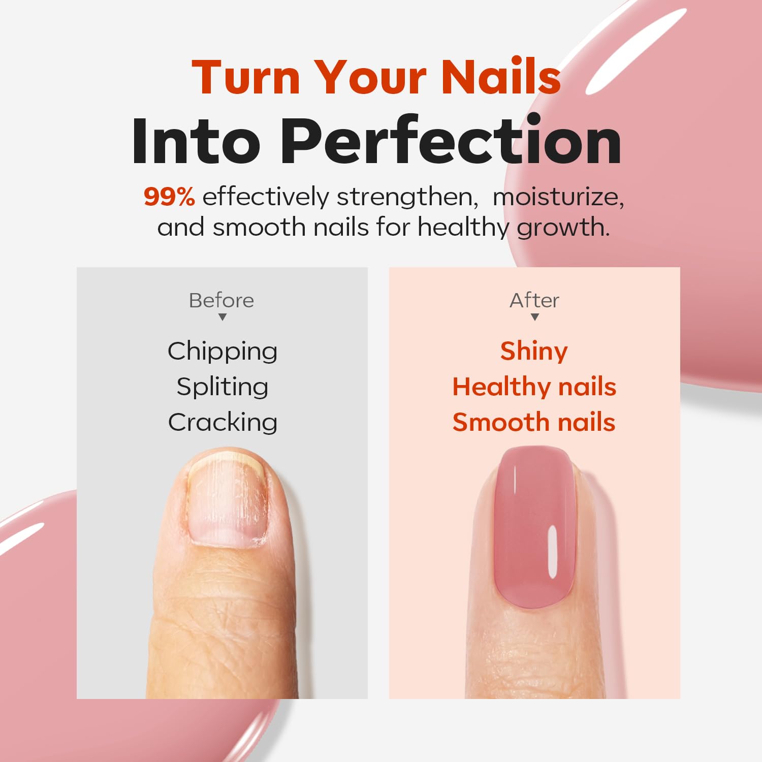 modelones before and after nails illustrating concealed imperfections benefit