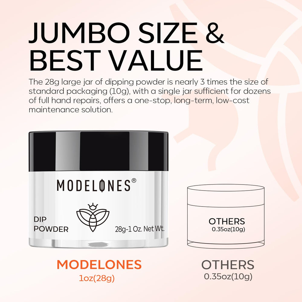 modelones before and after nail comparison highlighting strengthened results