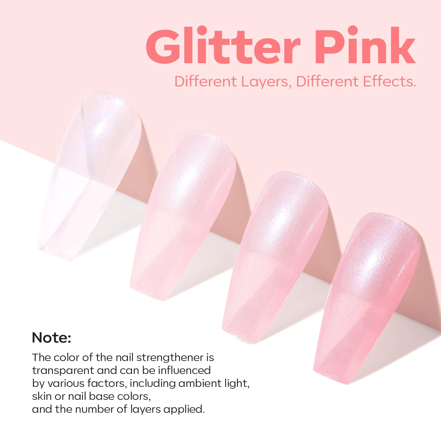 modelones before and after ridge fill comparison showing smoother nail surface benefit