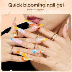 modelones blooming gel close-up texture demonstrating smooth controlled spread