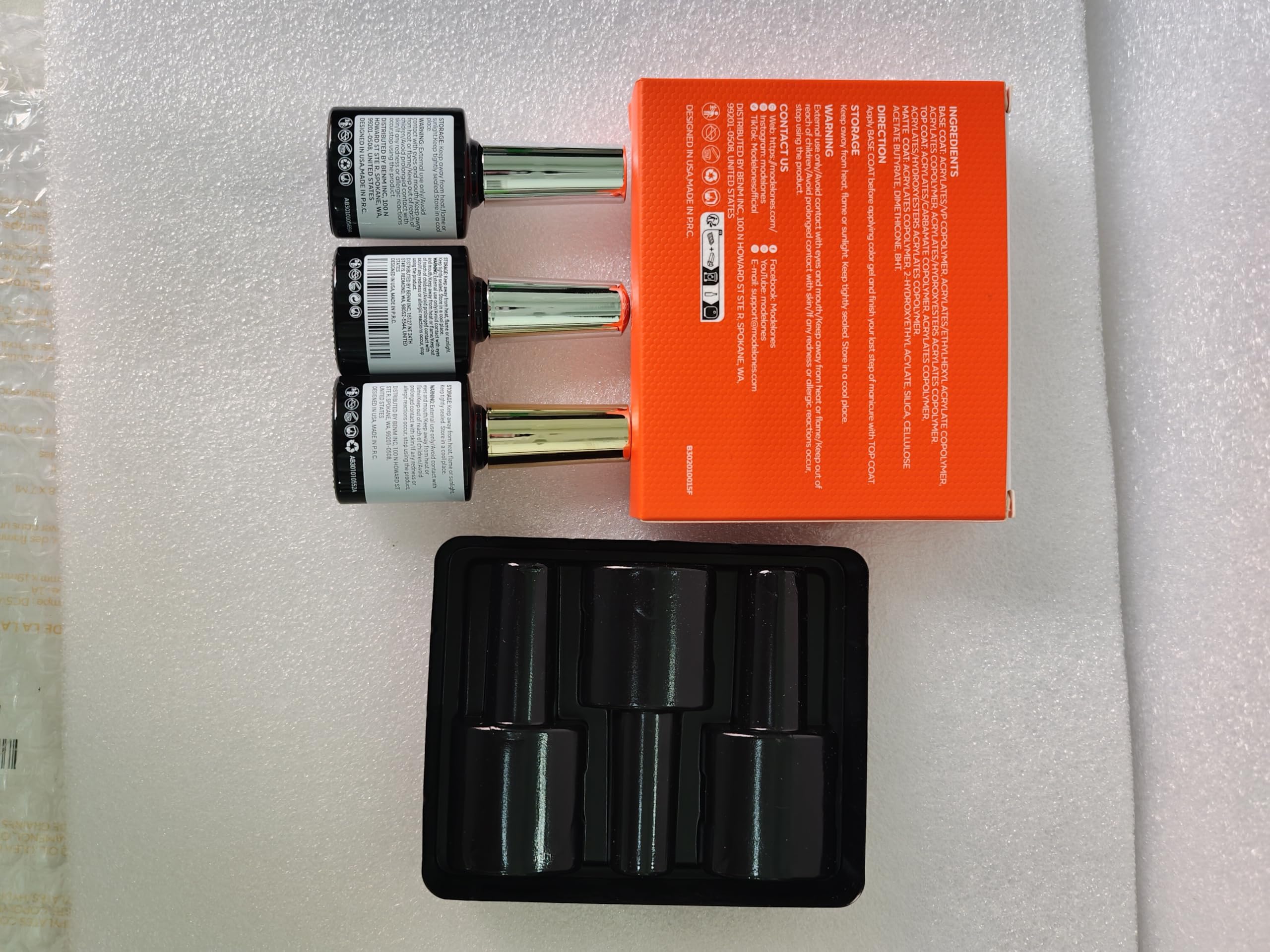 modelones close-up label and cap showing clear product identification benefit