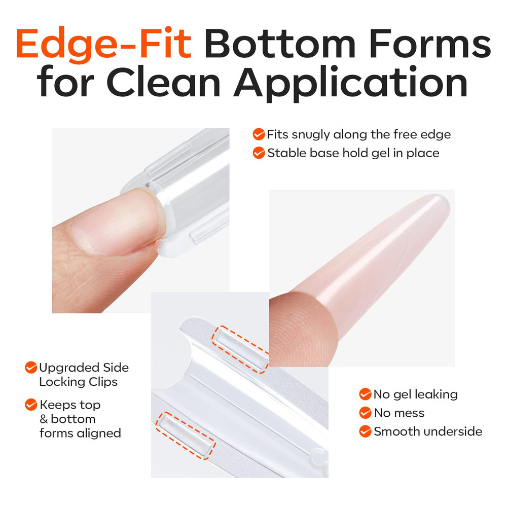modelones bottom form close-up fitting free edge for stable support