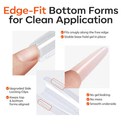 modelones bottom form close-up fitting free edge for stable support