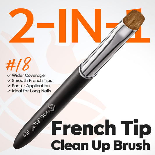 modelones close-up of Kolinsky-blend bristles for smooth gel application