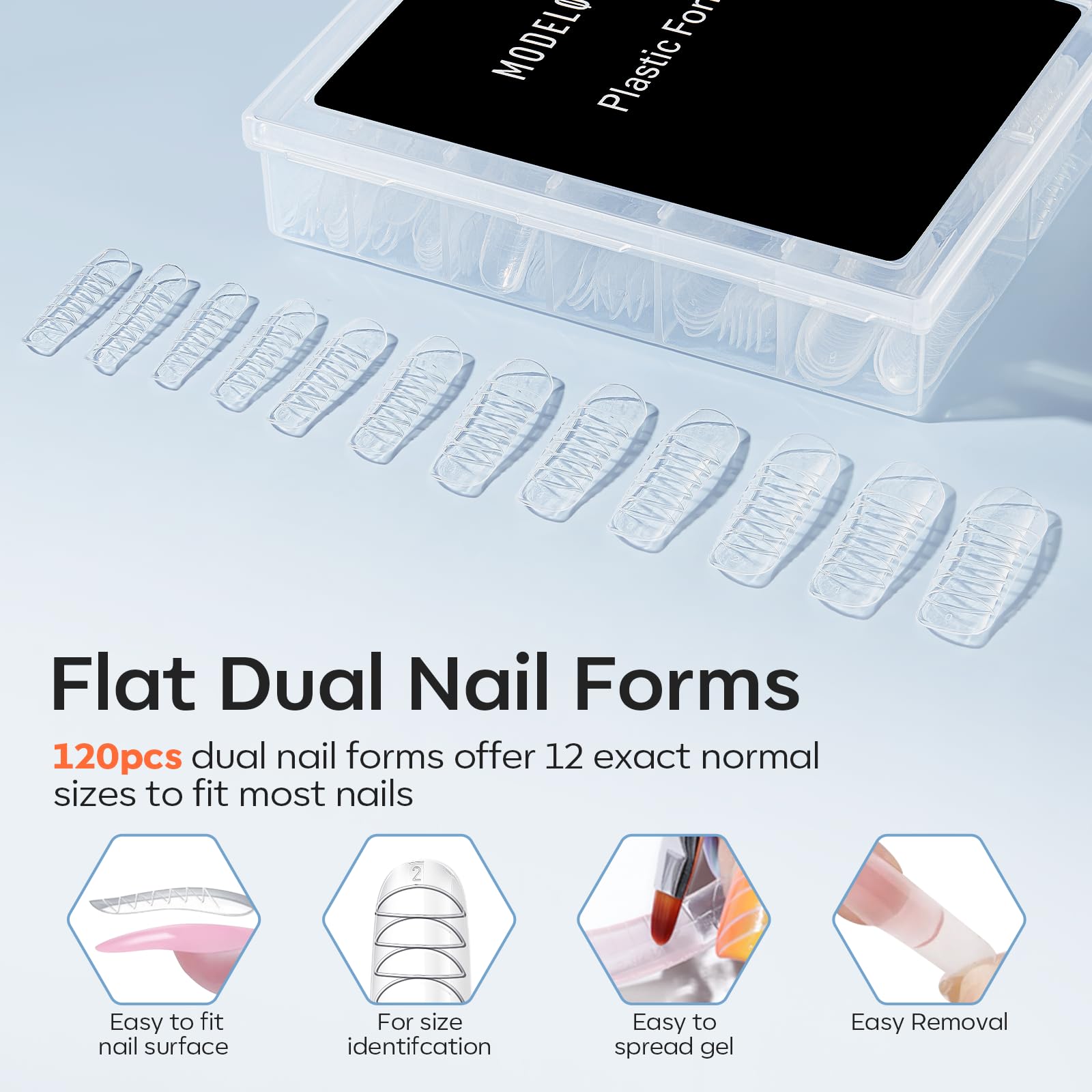modelones dual-ended brush and picker showing precise shaping benefit