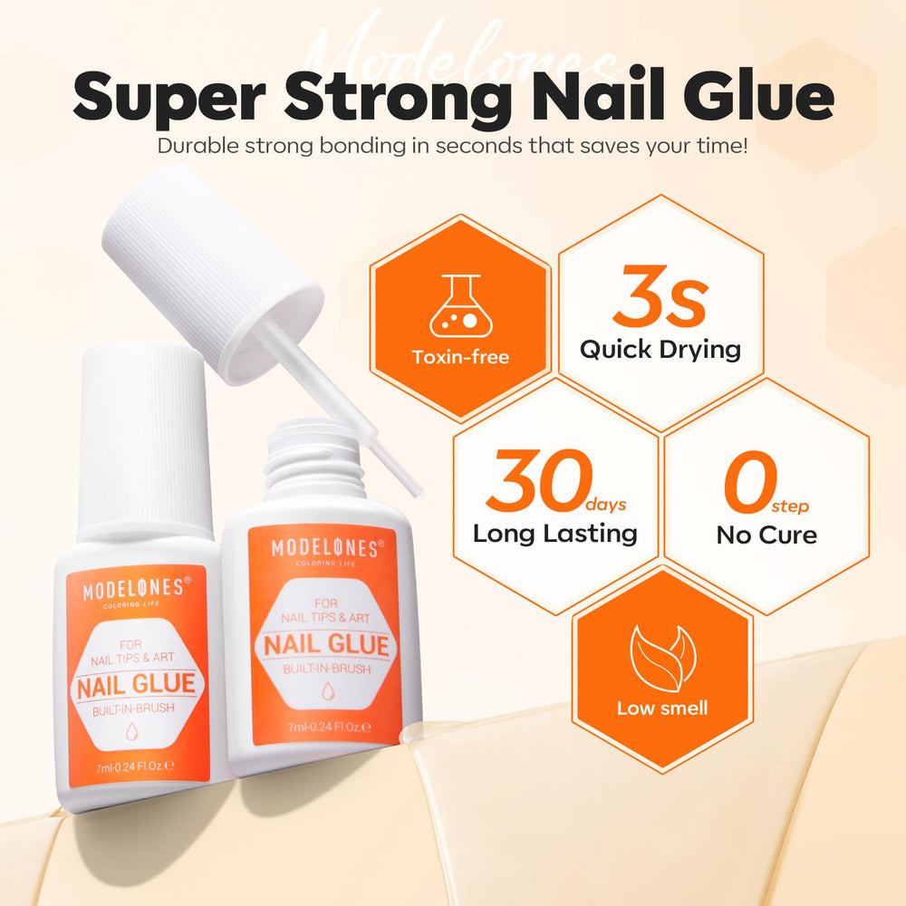 Modelones brush applicator detail illustrating precise placement and easy control