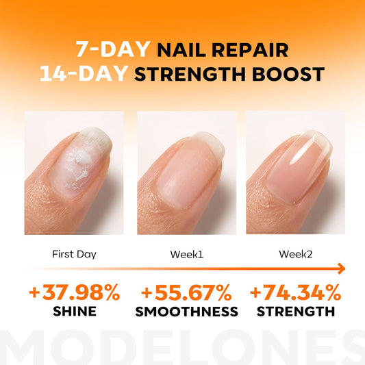modelones brush applicator delivering even clear coverage for nails