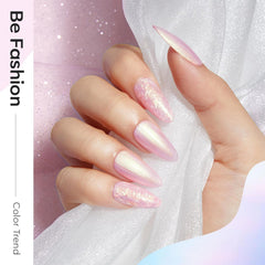 modelones brush stroke on nail demonstrating smooth application and even coverage