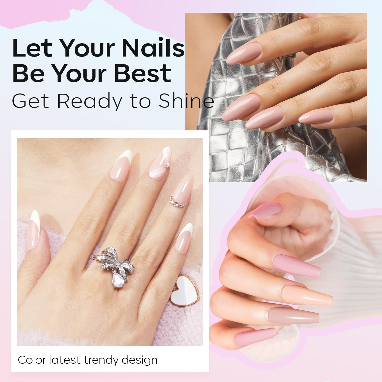modelones brush stroke on nail illustrating smooth application and control