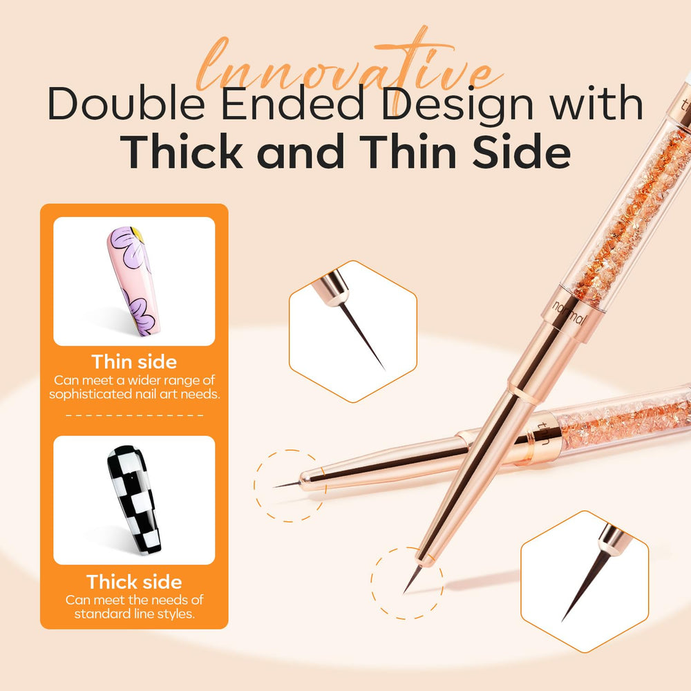 modelones brush painting detailed floral nail art for precise control
