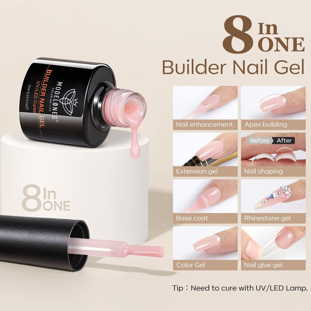 modelones gel texture close-up highlighting self-leveling consistency and smooth finish
