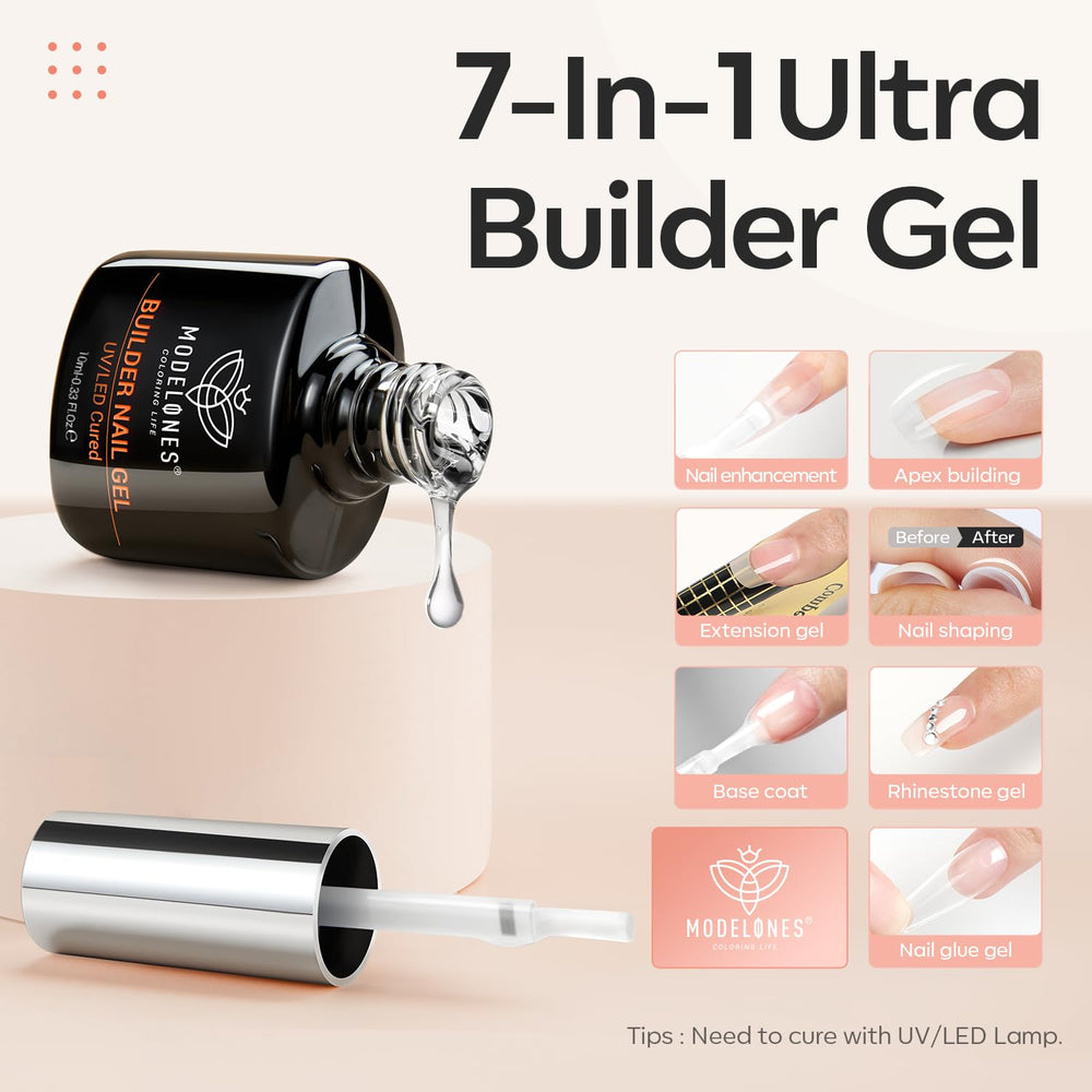 modelones built-in brush spreading gel for easy, even application benefit