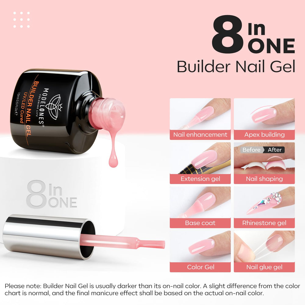 modelones built-in brush applying gel for easy precise application and control