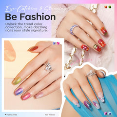 modelones cat eye effect closeup showcasing magnetic shimmer for eye-catching nails