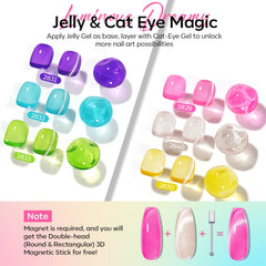 modelones cat-eye gel close-up revealing reflective lunar shimmer effect