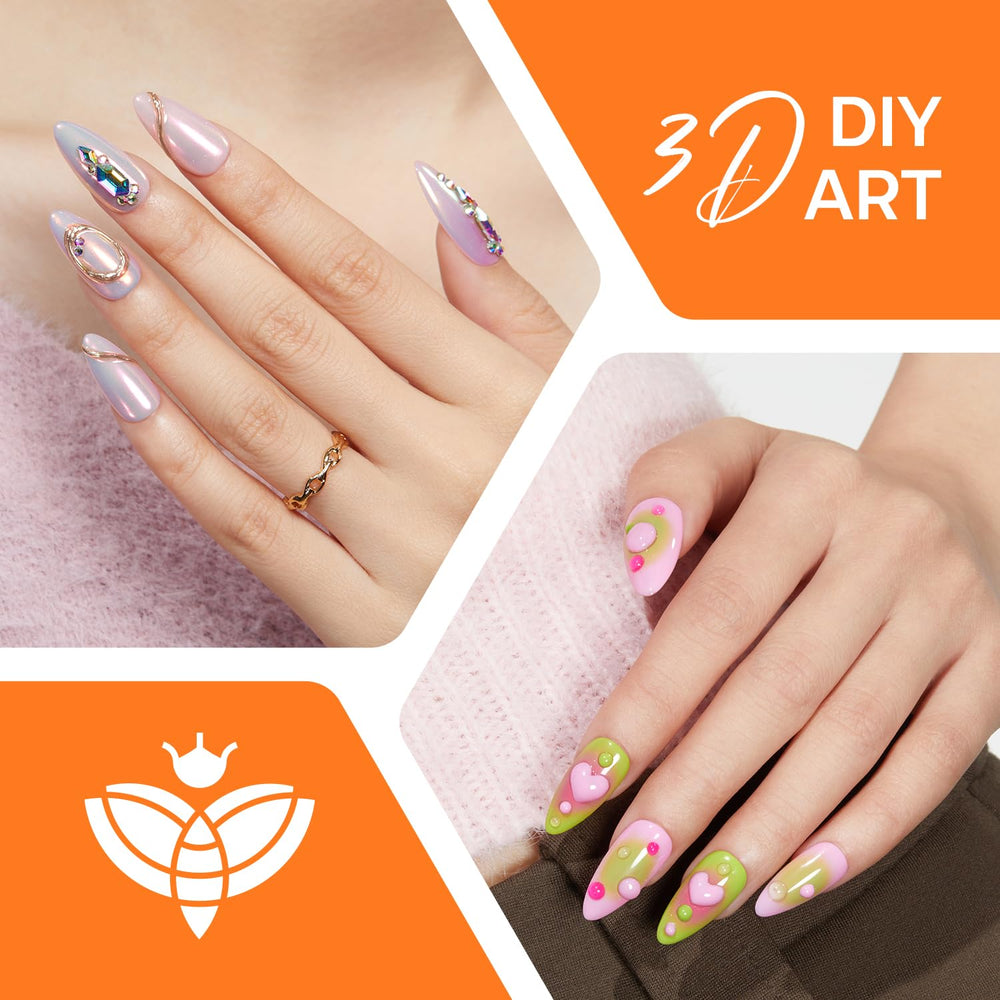 modelones chrome powder on nail delivering mirror-like shine