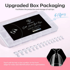 modelones clear tip prepped with polish showing ideal canvas for nail art