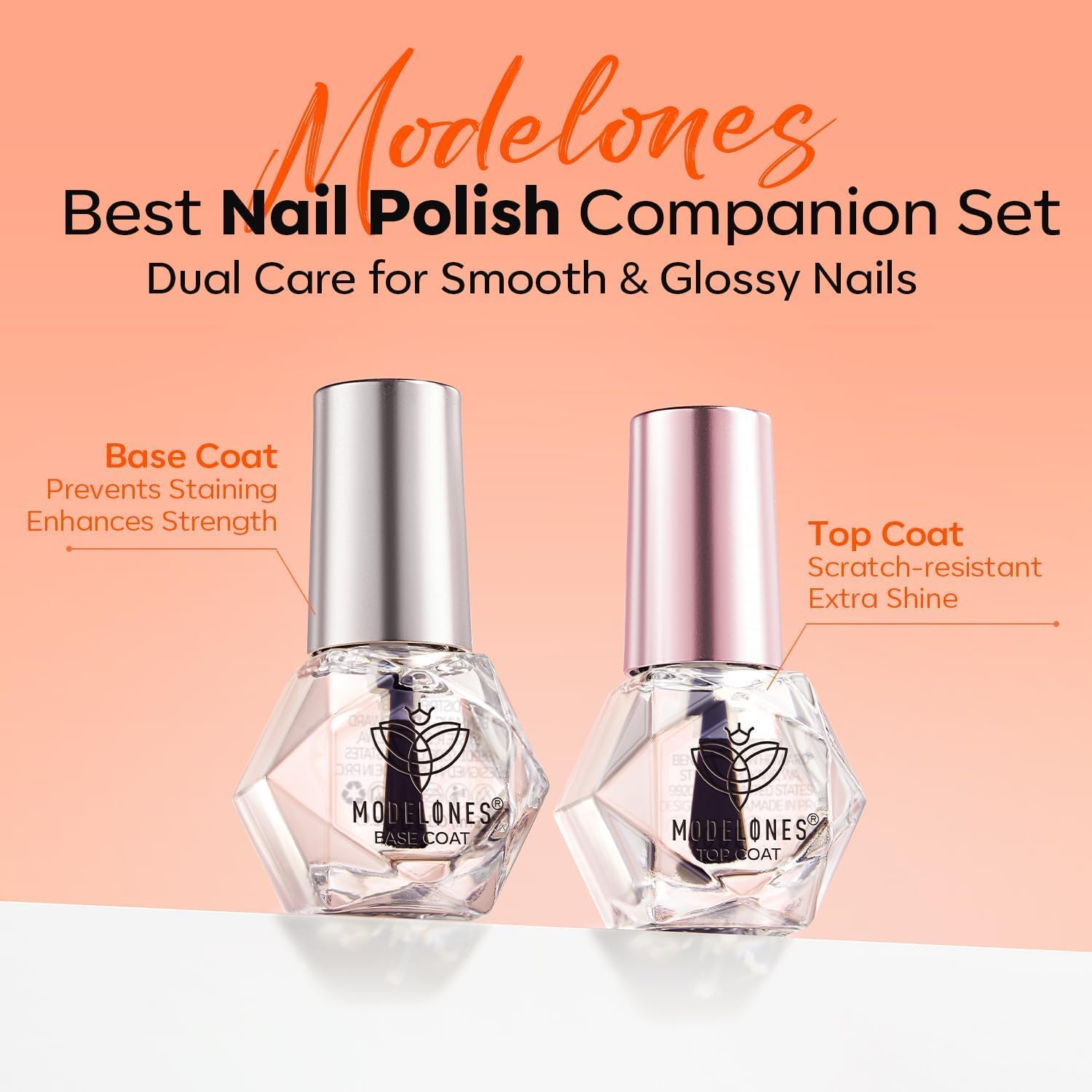 modelones brush stroke close-up demonstrating smooth application and streak-free finish
