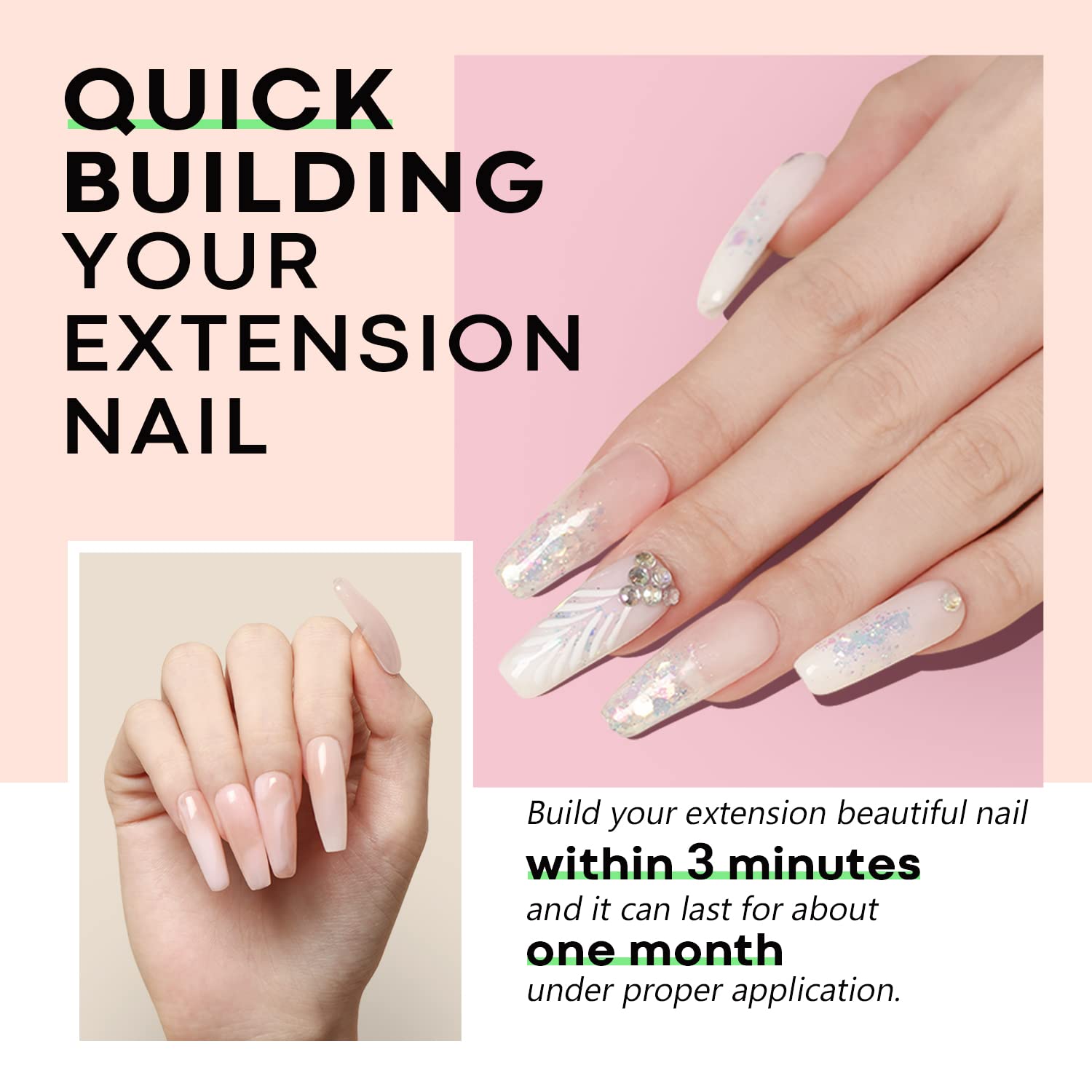 modelones close texture of light apricot gel demonstrating smooth workability