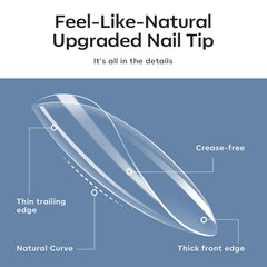 modelones close-up of almond tip curvature showing natural fit benefit