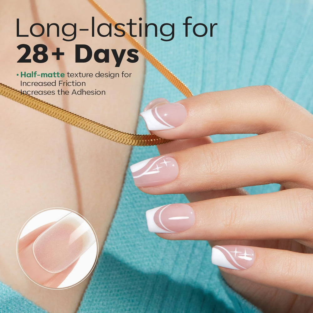 modelones close-up of half-matte texture improving adhesive grip and finish