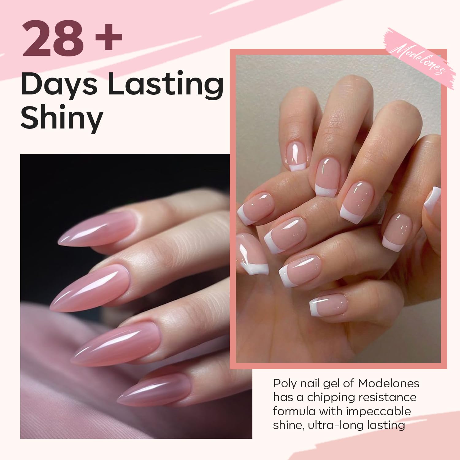 modelones close-up of poly gel texture showing smooth consistency benefit easy shaping