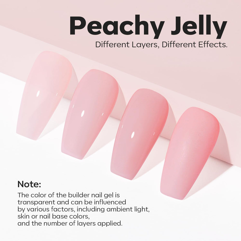 modelones brush and gel texture close-up demonstrating smooth self-leveling application