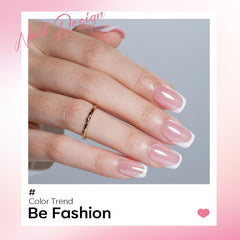 modelones close-up of chrome French tip square nail highlighting mirror shine