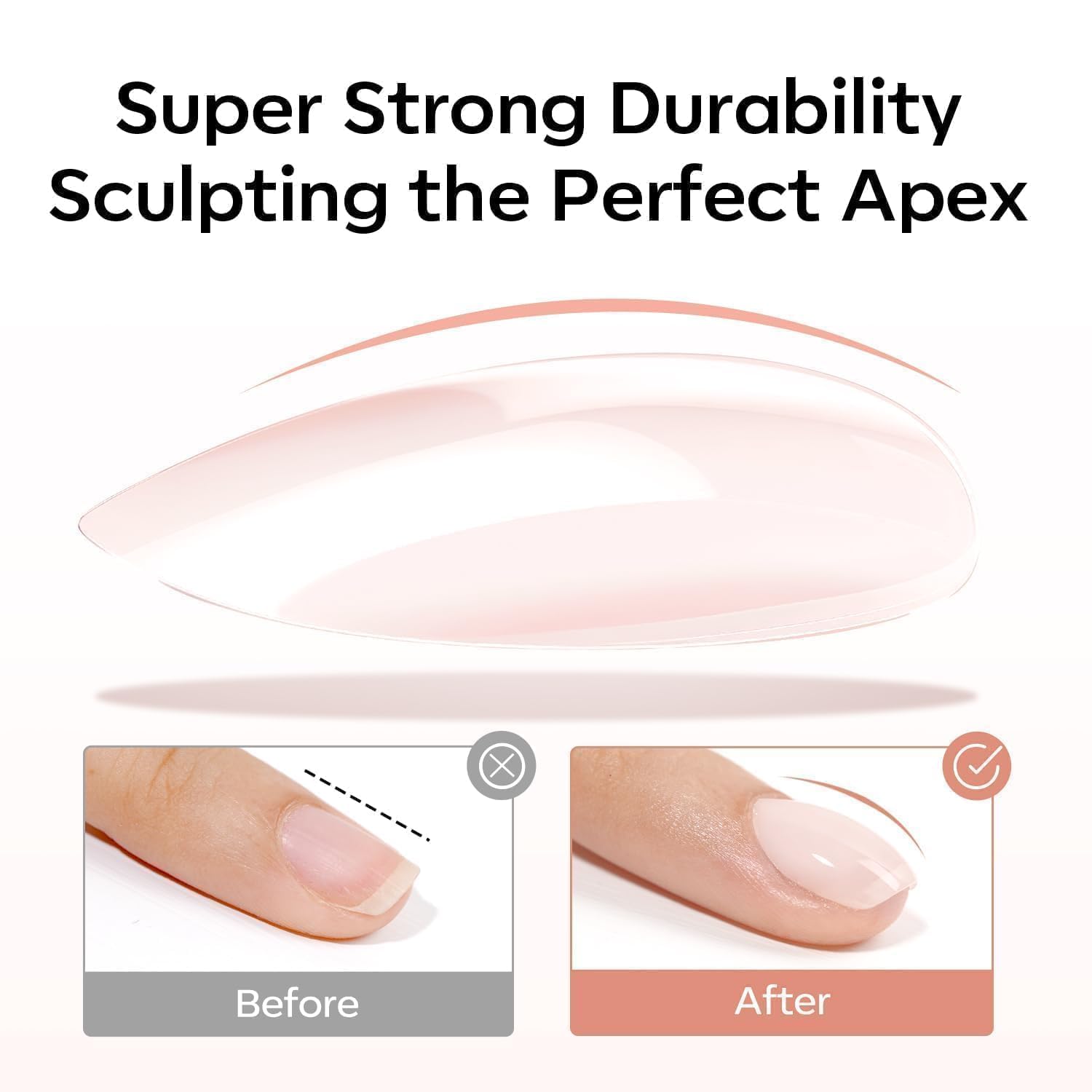modelones close-up gel texture highlighting elastic jelly nude consistency for flexible strengthening