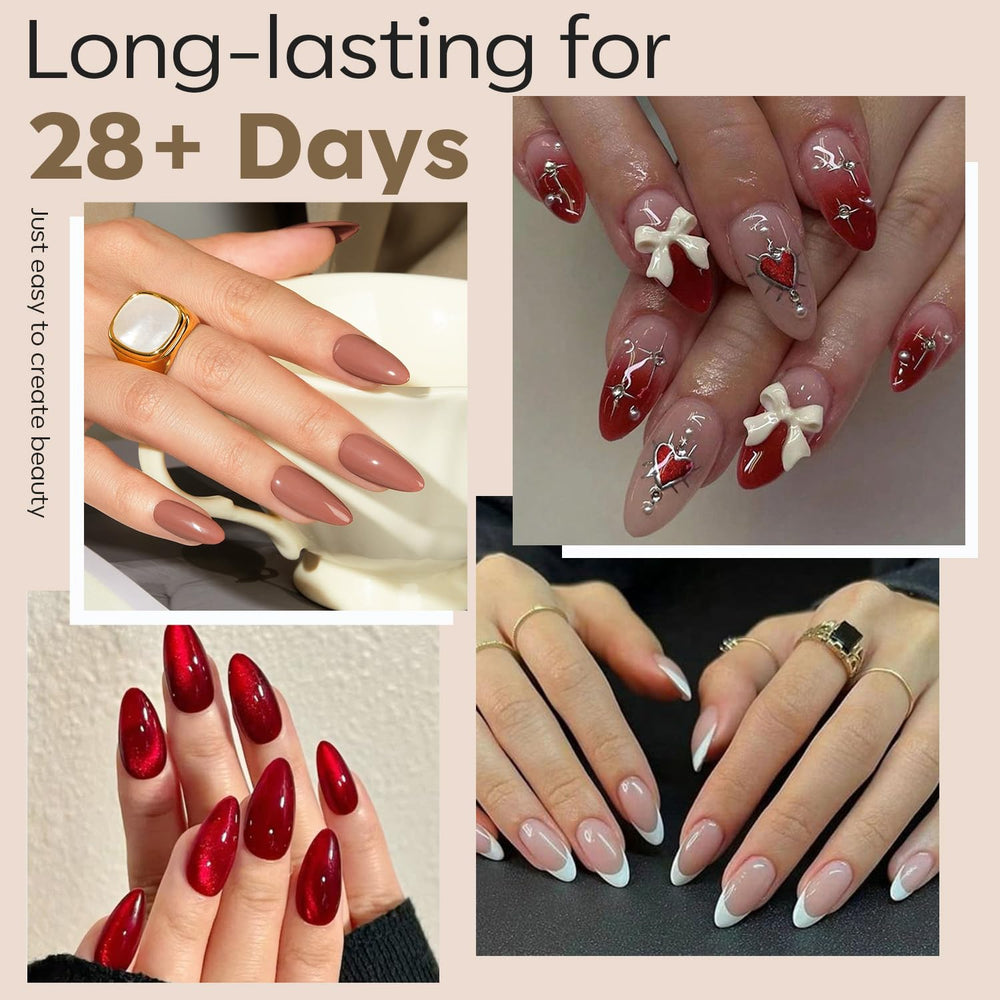 modelones close-up half-matte texture improves adhesive grip and reduces filing time