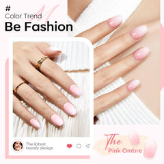 modelones close-up of short oval nail texture highlighting durable smooth finish