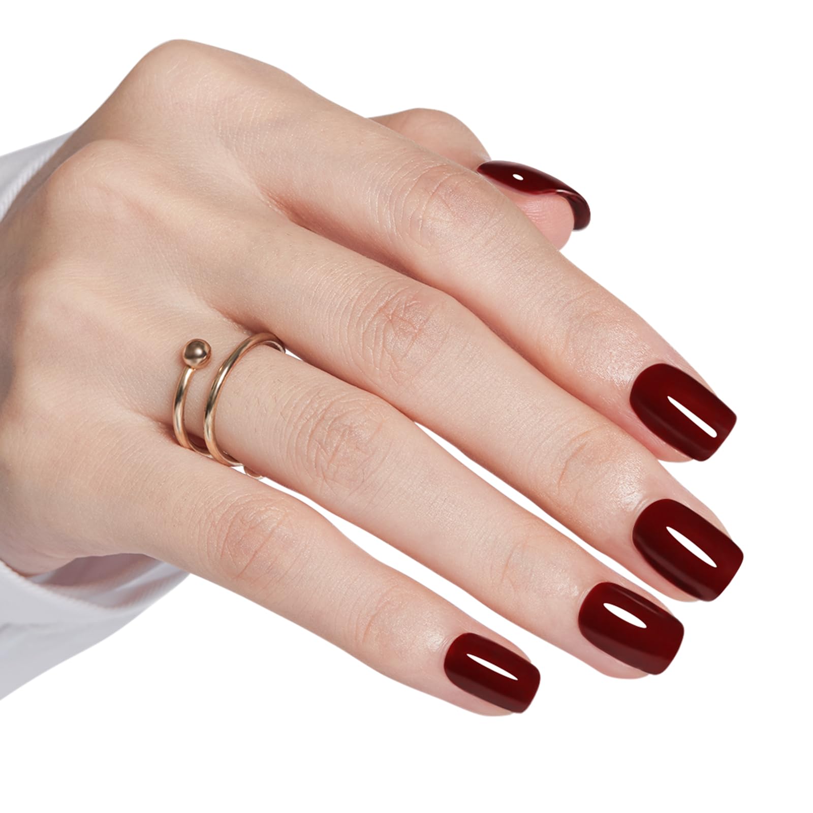 modelones close-up of squoval tip showing smooth finish benefit
