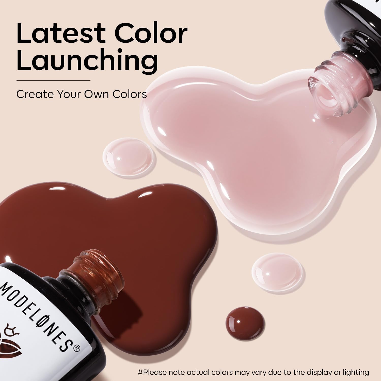 modelones polish texture close-up showing glossy finish and bubble-free surface