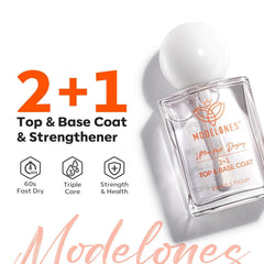 modelones closeup of clear polish texture highlighting high-gloss long-lasting shine