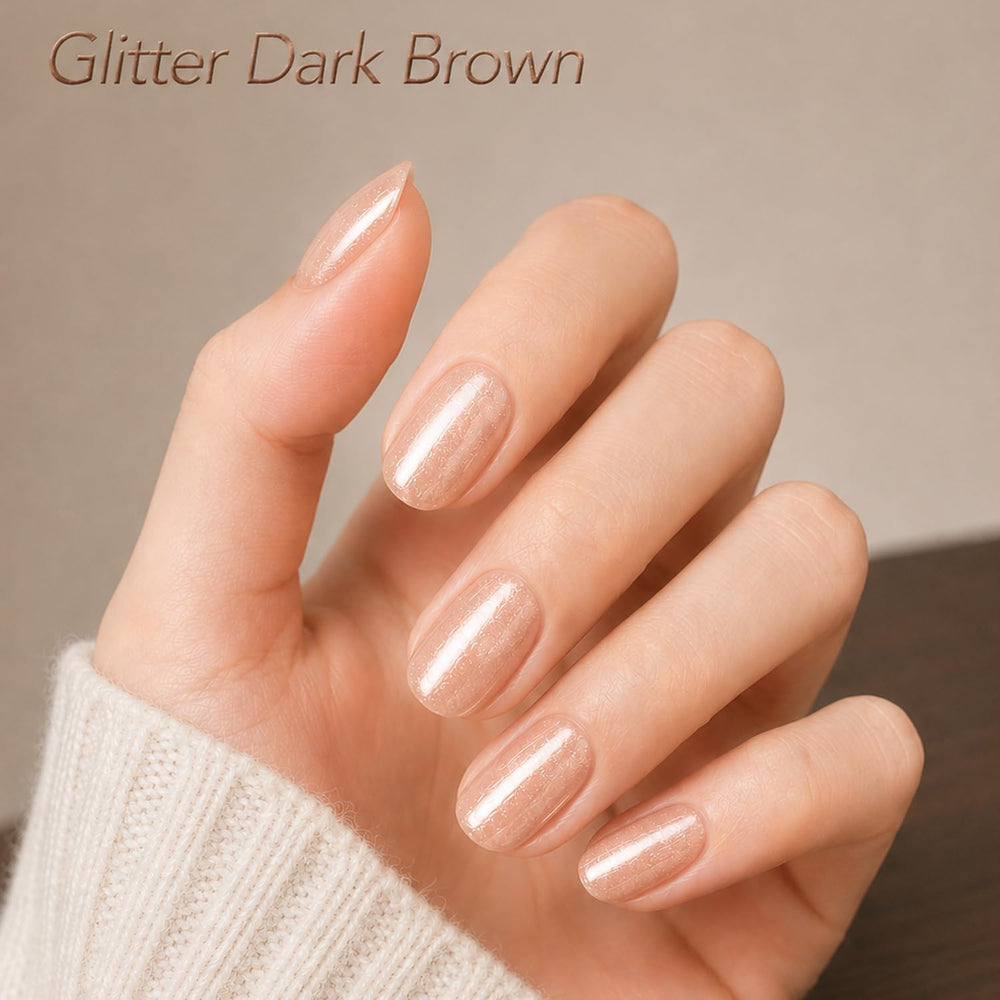 modelones close-up of polish texture highlighting shimmer and smoothing action